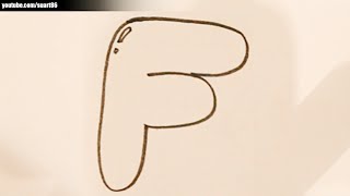 How to draw bubble letter F [upl. by Ybrad271]