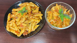 How to make Tomato pasta  Easy Pasta Recipe At Home  Macaroni Pasta Recipe  Pasta Recipe at home [upl. by Akirat]