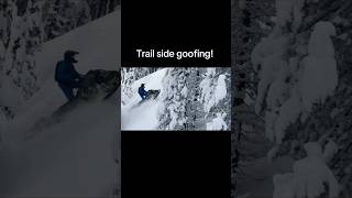 Trailside goofing snowmobile oxbowgear snow mountainreadymethod skidoo polaris ￼ [upl. by Aran]