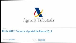 Calendario de la declaración de la Renta 20172018 [upl. by Flannery]