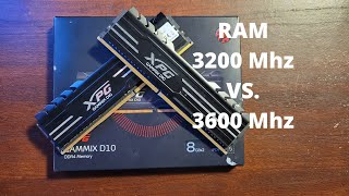 RAM 3200Mhz vs 3600Mhz With a Ryzen 3600 and 5900X [upl. by Winebaum]