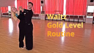 Waltz Gold Level Choreography  Chasse from PP Running Weave [upl. by Lerret235]