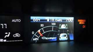 2014 Subaru Forester 25i Touring  EyeSight Adaptive Cruise Control Demo [upl. by Leunamnauj]