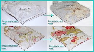 84  Französische Naht nähen  DIY  2 Varianten  Beispiel an Tasche french seam example on bag [upl. by Nahtiek979]