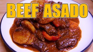 Super Quick amp Easy Simple Beef Asado Recipe [upl. by Eboj]