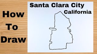 Drawing Santa Clara City Map  United States [upl. by Mihar]