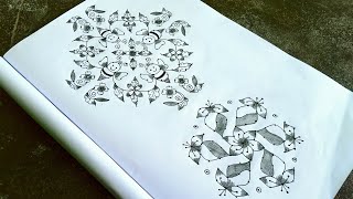 Latest Dotted Kolams For Festivals🌺Easy Rangolis For Beginners🌺KOLAMLIBRARY [upl. by Sturrock]