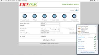 Hướng Dẫn Cài Đặt Aptek WIFI N302 ROUTER 2018 [upl. by Adriaens]