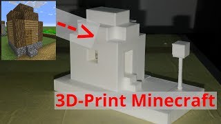 Lets 3DPrint Minecraft 100 subs [upl. by Annavoeg]