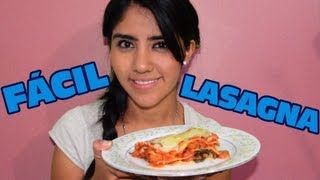 Receta de Lasagna casera Recetas de cocina fáciles receta facil de Lasaña no tradicional [upl. by Nevear]