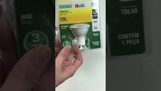 Lâmpada Led Dicroica Mr16 TDL 7W Taschibra Bivolt [upl. by Neyr949]