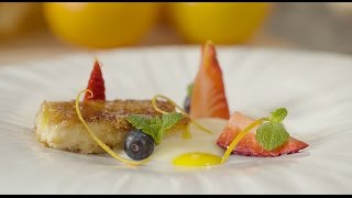 Torrijas con crema inglesa y gel de naranja  Pura Fresquicidad [upl. by Niatirb]