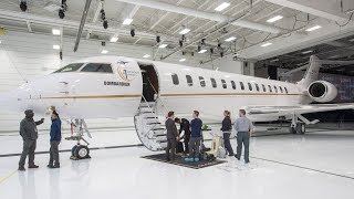 2018 Bombardiers newest business jet the Global 7500 is officially entering service [upl. by Oiredised442]