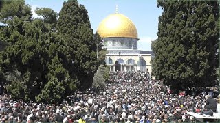 نقل شعائر خطبة وصلاة الجمعة من المسجد الأقصى المبارك Live broadcast from the blessed AlAqsa Mosque [upl. by Armin]