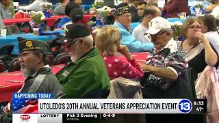 13 ABC UToledos 20th Annual Veterans Appreciation Event [upl. by Takeo]