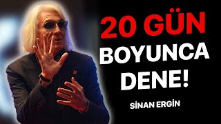 20 GÜN YAPMAYI DENE Sizi Kendinize Getirecek Motivasyon Konuşması  Sinan Ergin Motivasyon [upl. by Leemaj]