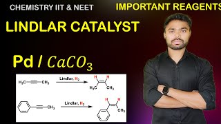 Lindlar catalyst PdBaSO4  H2  ALKYNE TO CIS ALKENE  IIT JEE NEET [upl. by Keviv]