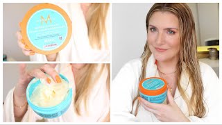 MOROCCANOIL RESTORATIVE HAIR MASK VS INTENSE HYDRATION DRAMATICALLY STRONGER TreatmentTuesday [upl. by Gnud]