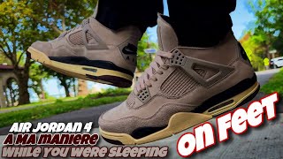 Jordan 4 A Ma Maniere “While You Were Sleeping” On Feet Look 👀 [upl. by Maryann]