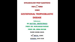 Gestational Trophoblastic Disease  Hydatidiform mole  Management  Follow up  Complications [upl. by Esdnil]