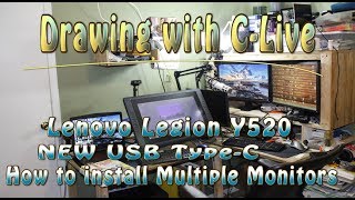 Lenovo Legion Y520NEW USB TypeCHow to install Multiple Monitors [upl. by Hales]