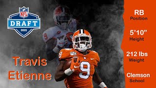 Travis Etienne 2021 Draft Profile With Highlights Alvin Kamara 20 [upl. by Akem340]