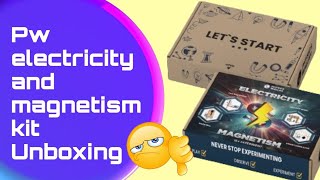 Physics wallah electricity and magnetism kit unboxing Teach san ban [upl. by Getraer]