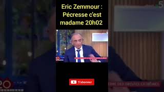 ZEMMOUR AVAIT RAISON SUR MADAME 20H02  Zemmour Pécresse Shorts [upl. by Aitnahs264]