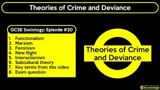 GCSE Sociology Revision  Theories of Crime Episode 20 [upl. by Ahsyle]