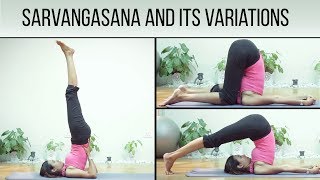 Sarvangasana and its variations [upl. by Necila]