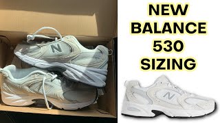 NEW BALANCE 530 SHOE SIZING [upl. by Harlin]