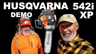 HUSQVARNA 542i XP CHAINSAW DEMONSTRATION [upl. by Azarria]