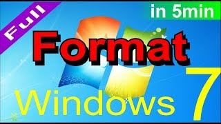 How to Format Windows 7 Ultimate step by step in hindi [upl. by Aubyn]