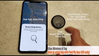 EOps Wireless N Tag How to setup with Find My App [upl. by Hsital311]