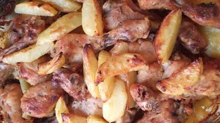 COXAS DE FRANGO ASSADAS COM BATATAS receitasnatalinas [upl. by Gifford794]