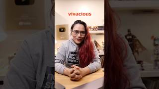 What does VIVACIOUS mean 🤔 learnwithlyqa english wordoftheday [upl. by Liahus]