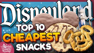 Top 10 CHEAPEST Snacks at Disneyland [upl. by Kilian]