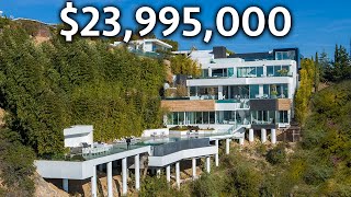 Touring a 23995000 Hillside Mansion with Views of Los Angeles [upl. by Yaya]