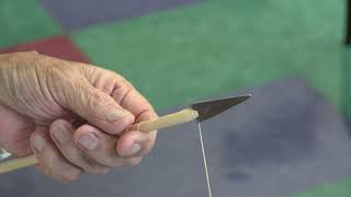 Native Culture Arts Traditional Comanche Arrow Making [upl. by Junna]