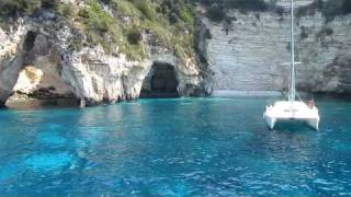 Corfu Paxos Anti Paxos the second Blue Cave [upl. by Louth]