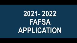 FAFSA 20212022 Independent Signing FAFSA [upl. by Afrikah]