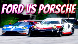 Porsche 911 RSR VS Ford GT LM  Le Mans Race Cars Challenge Forza Horizon 5 [upl. by Kyrstin]