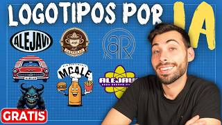 Cómo crear LOGOS de Calidad por IA GRATIS 🖌️ Tutorial FÁCIL y Rápido con 4 alternativas [upl. by Adhern]