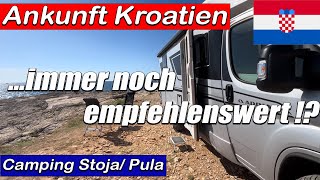 Ankunft Kroatien  Camping Stoja  noch empfehlenswert  ein Platz für große Wohnmobile  Pula [upl. by Euqinemod]