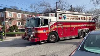 FDNY Rescue 4 Responding [upl. by Ydnolem]