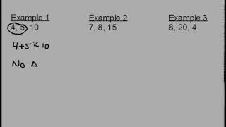 How to Determine Right Acute Obtuse or No Triangle [upl. by Kendrick]