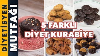 5 FARKLI DİYET KURABİYE TARİFİ  Diyetisyen Mutfağı [upl. by Adnak]