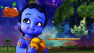 Little Krishna  Natkhat Makhan Chor  FunspireToons Rhymes amp Stories krishna natkhatkrishna fun [upl. by Mahala]