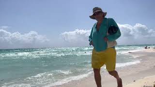 Hotel Riu Yucatan Mexico Riviera Maya Beach are PLAYACAR BEACH WALK [upl. by Ching]