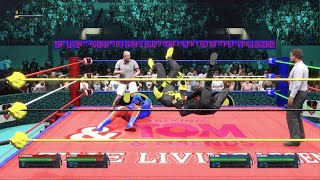 WWE 2K24 The Living Legends vs The Miztourage Match3 [upl. by Anwahsad]